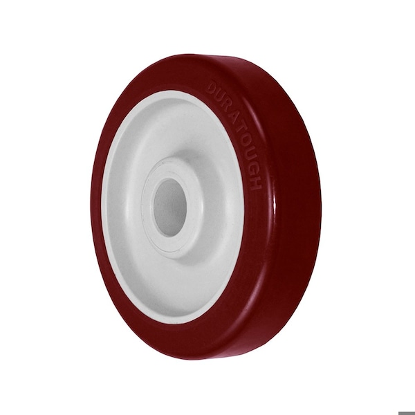 Durastar Wheel, 5X1.25 Duratough Polyurethane, PolyolefinMaroon, Gray, 7/8 Pla 514PTU89J - main